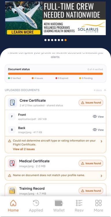 Pilot Certification System